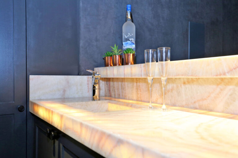 Bar marble counter