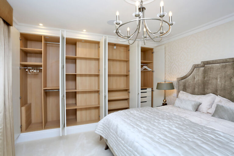 Bedroom Two after with bespoke fitted wardrobe